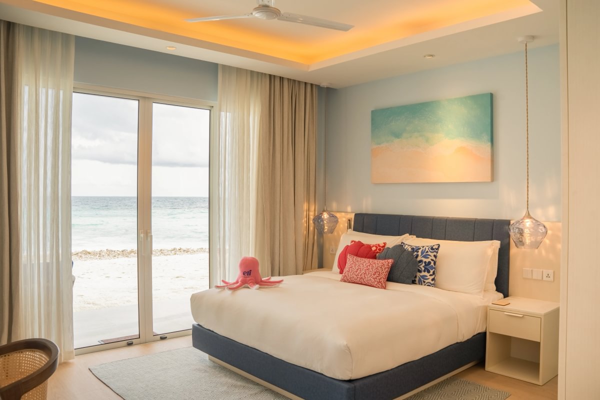 Interior of the Beach Suite at Eri Maldives